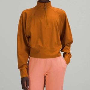 Lululemon Ready to Rulu Half-Zip Pullover Butternut Brown Size 6